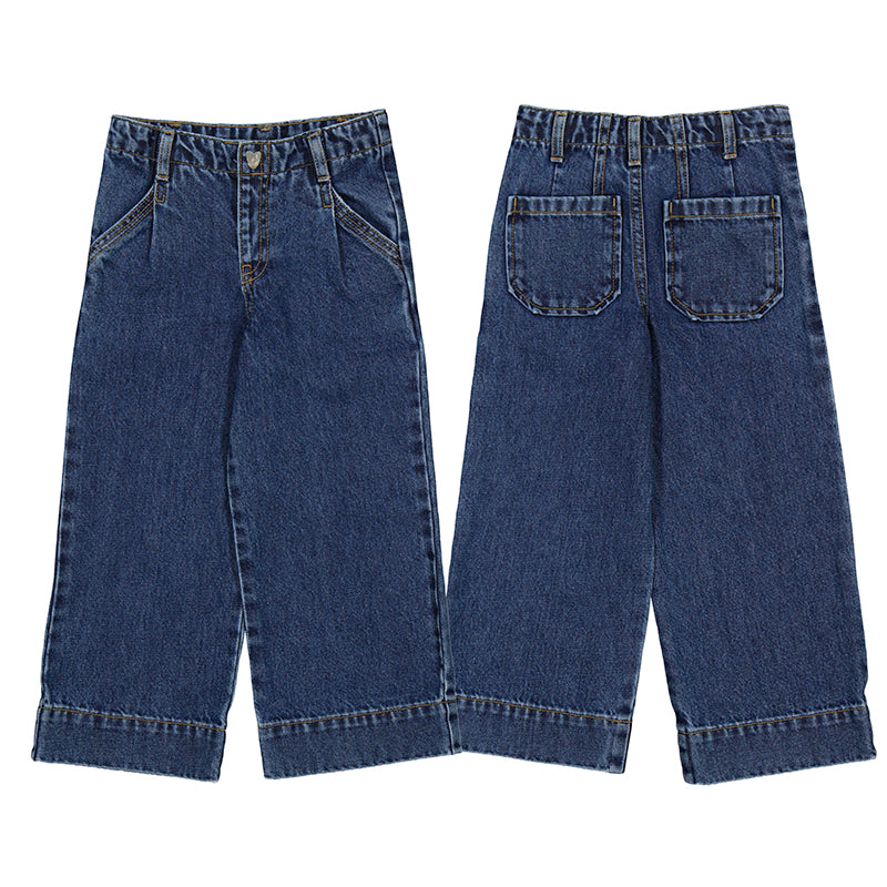 Wide Leg Denim Pants