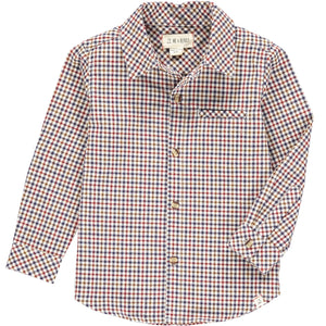 Brown/Beige Plaid Button Shirt
