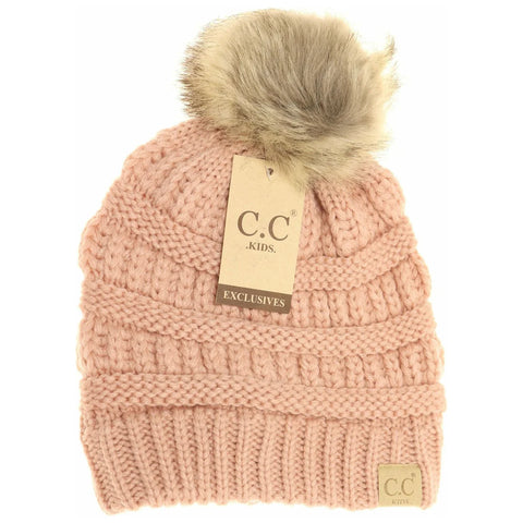 Kids Fun Pom Beanie