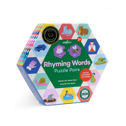 Rhyming WordsHexagon Puzzle Pairs