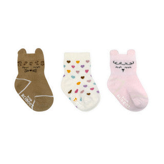 Amber & Eden Girl Socks-3 pair pack