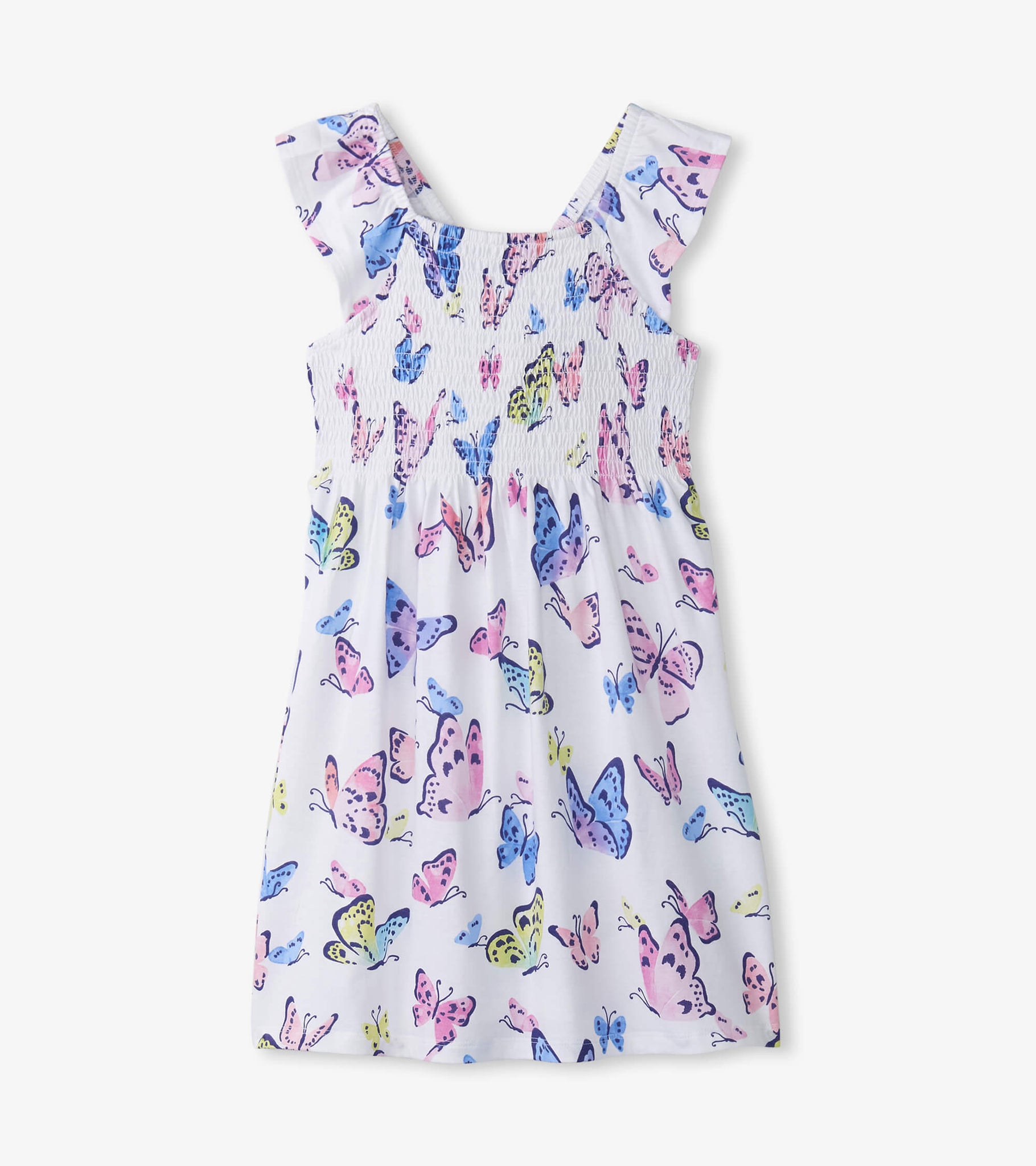 Soft Butterflies Smocked Dress