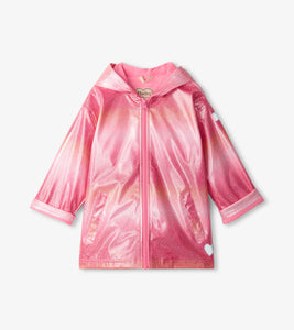 Summer Stripe Zip up Rain Jacket