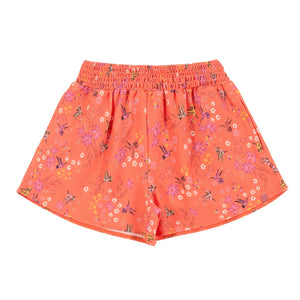 Coral Floral Shorts