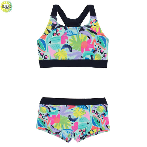 2 pc. Tropical Print Swimsuit