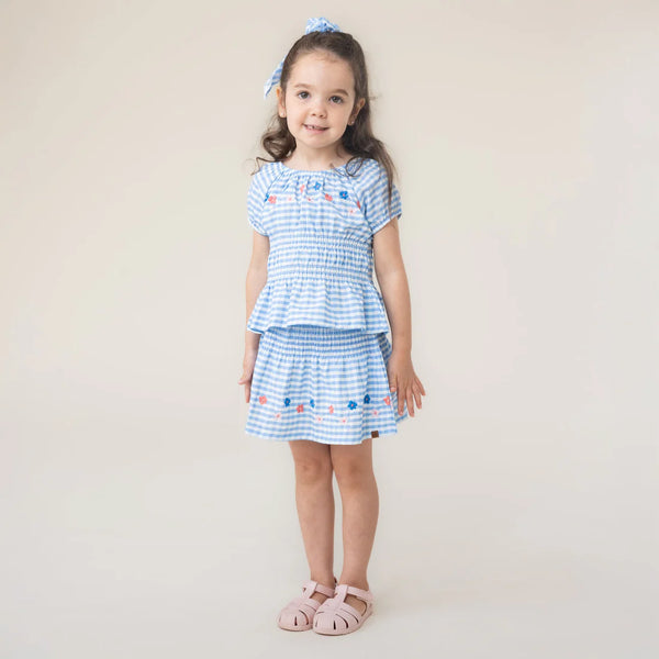 Blue Stripe Skort