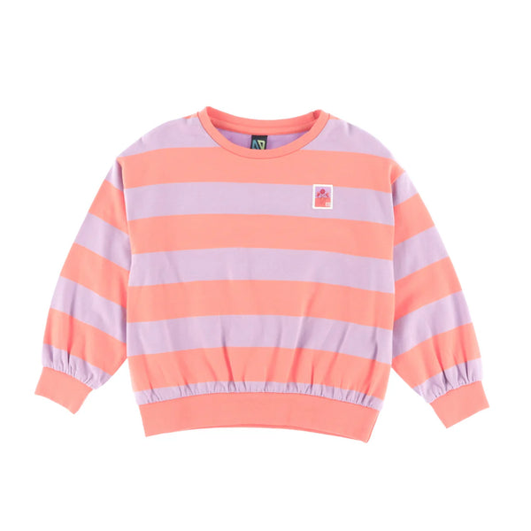 Orange Stripe Sweatshirt