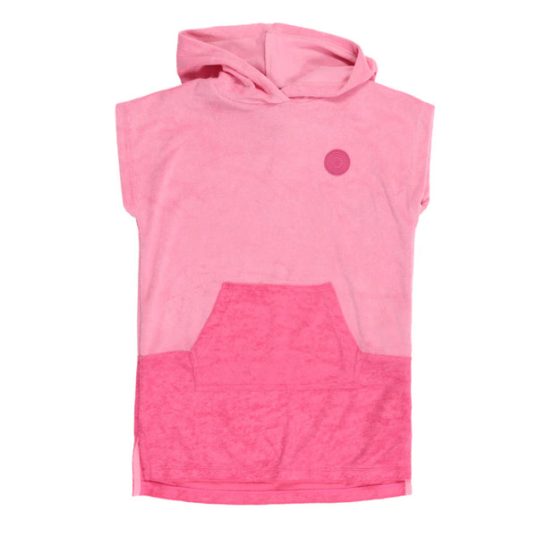 Hooded Pink Beach Poncho