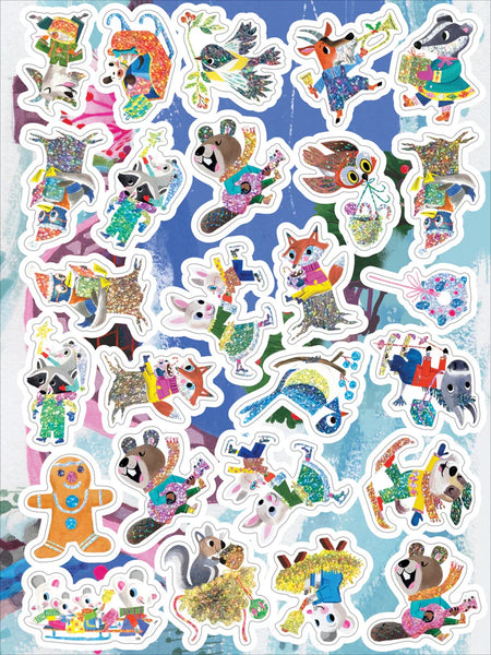 Holiday in the Woods Stickers