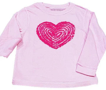 Pink Heart Long Sleeve Shirt