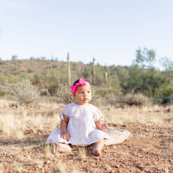 Baby Bling Bows - Baby Bling® The Original Knot headband: neon pink