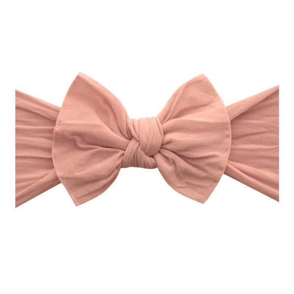 Baby Bling Bows - Baby Bling® The Original Knot soft nylon headband: Ivory