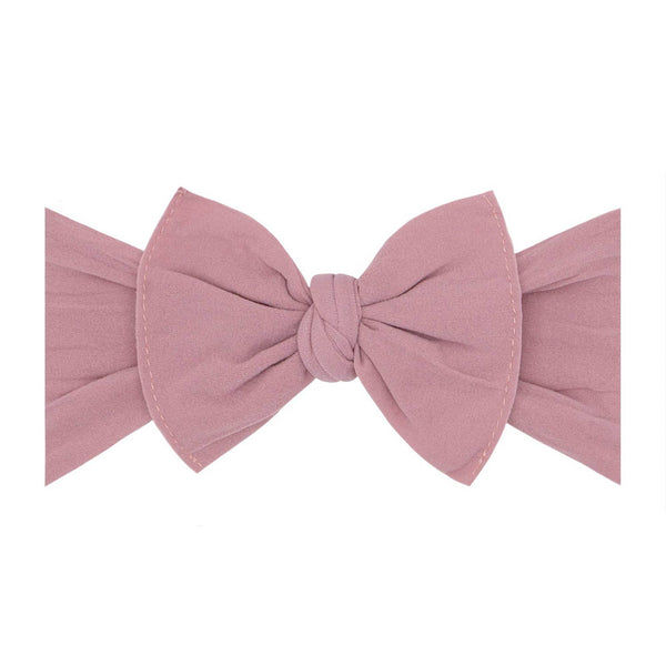 Baby Bling Bows - Baby Bling® The Original Knot soft nylon headband: Ivory