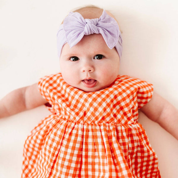 Baby Bling Bows - Baby Bling® The Original Knot soft nylon headband: Ivory