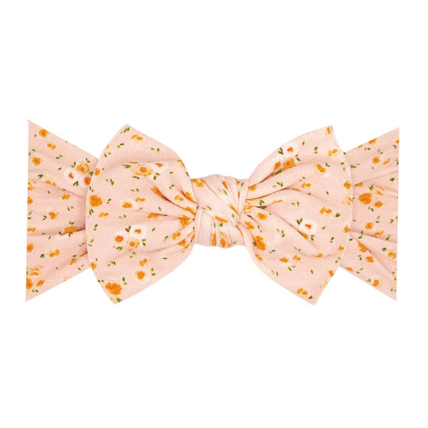 Baby Bling Bows - Baby Bling® Printed Knot soft nylon headband: Paperwhites