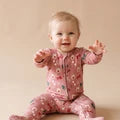 Holiday Spirit Bamboo Zipper Footie