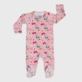 Holiday Spirit Bamboo Zipper Footie