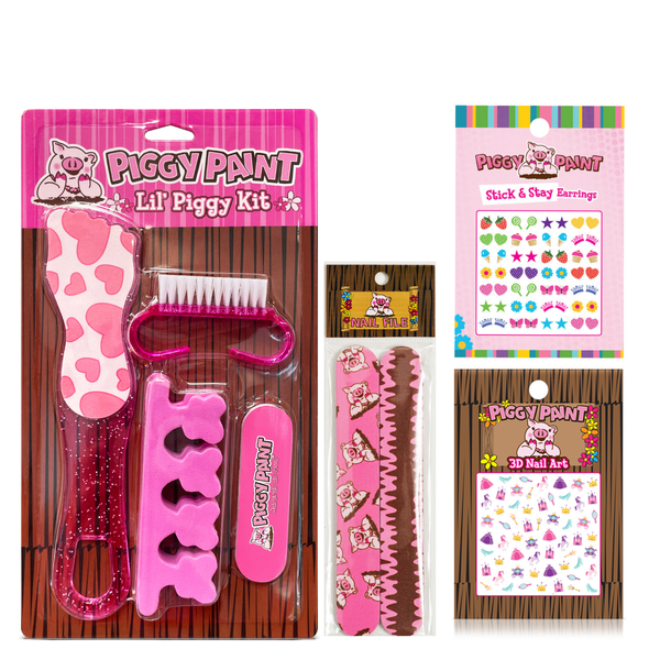 Piggy Paint - Accessorize Me Set with Pedi Set, Nail Files and Nail Art