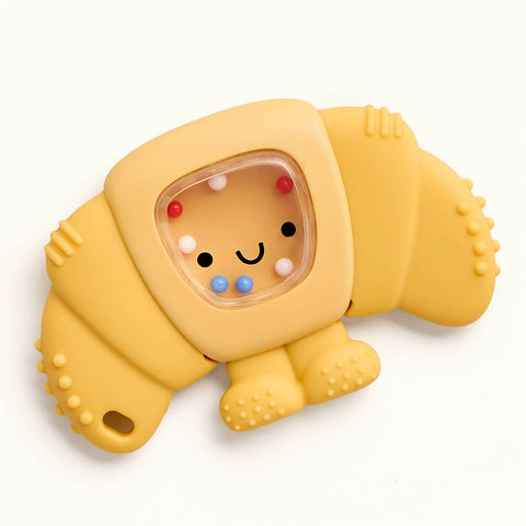 Itzy Ritzy - *NEW OPTION* Sweetie Shake Plus™ - Teething + Rattle Toy: Croissant