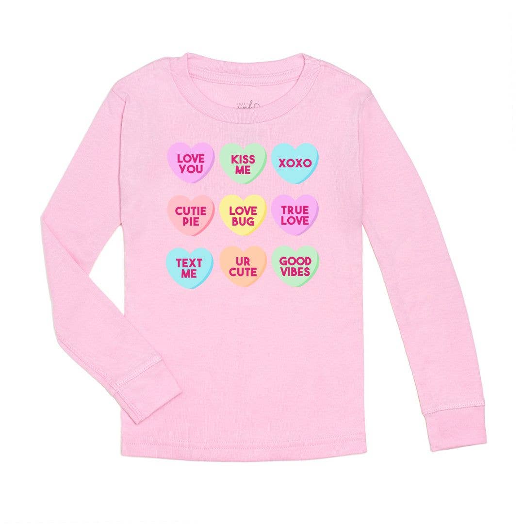 Sweet Wink - Candy Hearts Valentine's Day Long Sleeve Shirt