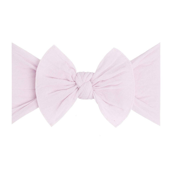 Baby Bling Bows - Baby Bling® The Original Knot soft nylon headband: White