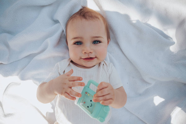 Itzy Ritzy - *NEW OPTION* Sweetie Shake Plus™ - Teething + Rattle Toy: Croissant
