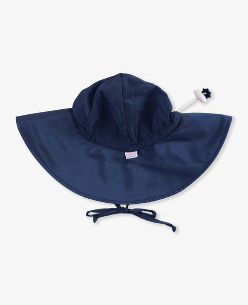 RuffleButts + RuggedButts - Kids Navy Sun Protective Hat: 6-12m