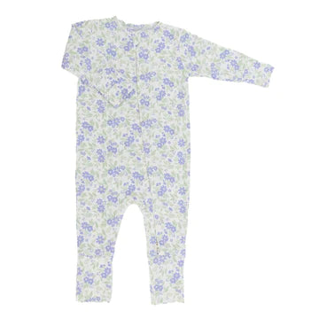 Vintage Flower Purple Convertible Romper