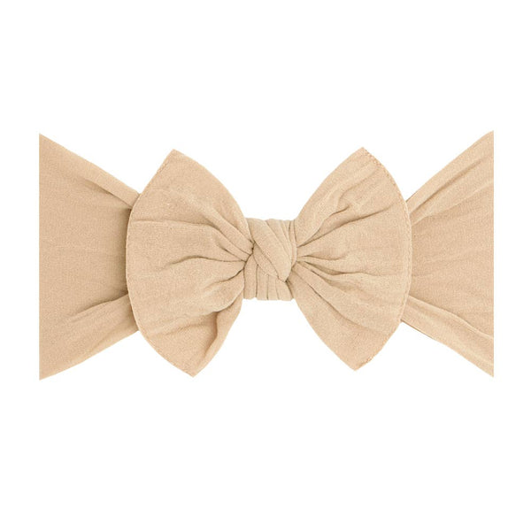 Baby Bling Bows - Baby Bling® The Original Knot soft nylon headband: Ivory
