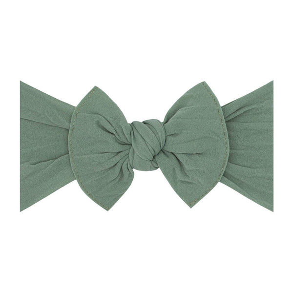 Baby Bling Bows - Baby Bling® The Original Knot soft nylon headband: Ivory