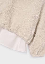 Ivory Cream Fuzzy Sweatshirt