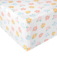 Copper Pearl Daisy Crib Sheet
