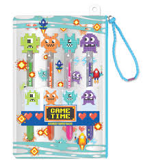 Game Time Gel Pens & Sticky Note Pads