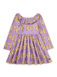 Dragon Swallowtail Butterfly Ruffle Collar Dress