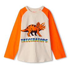 Triceratops Raglan Sleeve Shirt