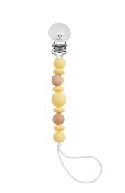 Sunny Yellow Luna Pacifier Clip