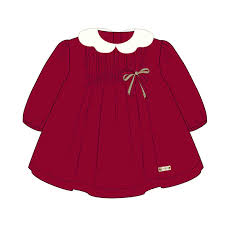 Red Velvet Dress w/Collar
