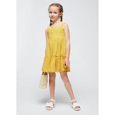 Yellow Textured Dress