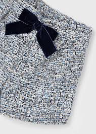Blue Boucle Shorts