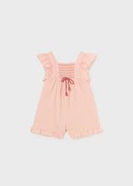 Apricot Smocked Romper