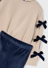 Bow Sleeve Sweatshirt + Legging Set