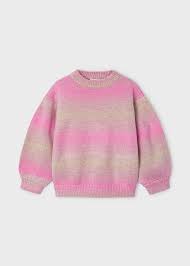 Pink Ombre Stripe Sweater