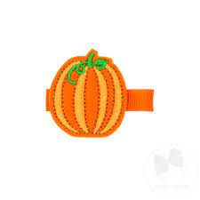 Harvest Pumpkin Feltie Hair Clip
