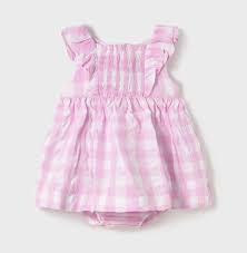 Pink Check Dress + Bloomers