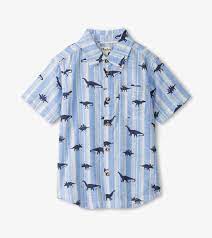 Dino Stripes Button Down Shirt