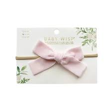 Baby Wisp - Velvet Hand Tied Bow Headband