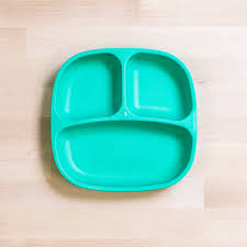 Re-Play 7" Divided Plate: 6 colors