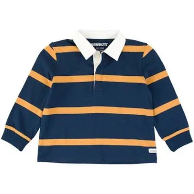 Navy & Honey Stripe Rugby Shirt