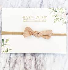 Baby Wisp-Baby Headband Cute Little Megan Knot Headbaand-Wheat