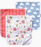 Copper Pearl Farmstead Burp Cloth Set
